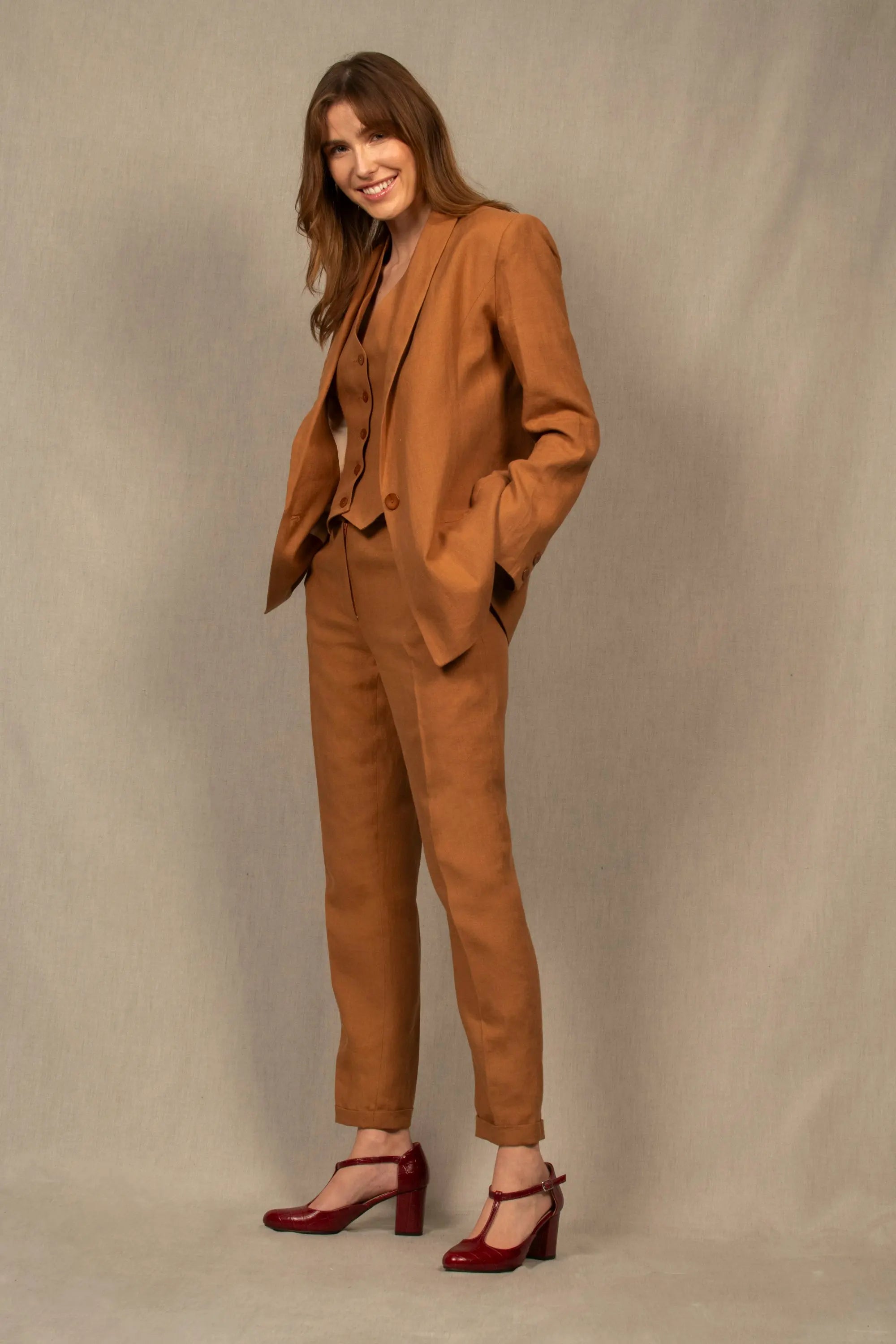 Blazer Long Veste Classique Femme 2020 Costume Pantalon Pour Femme