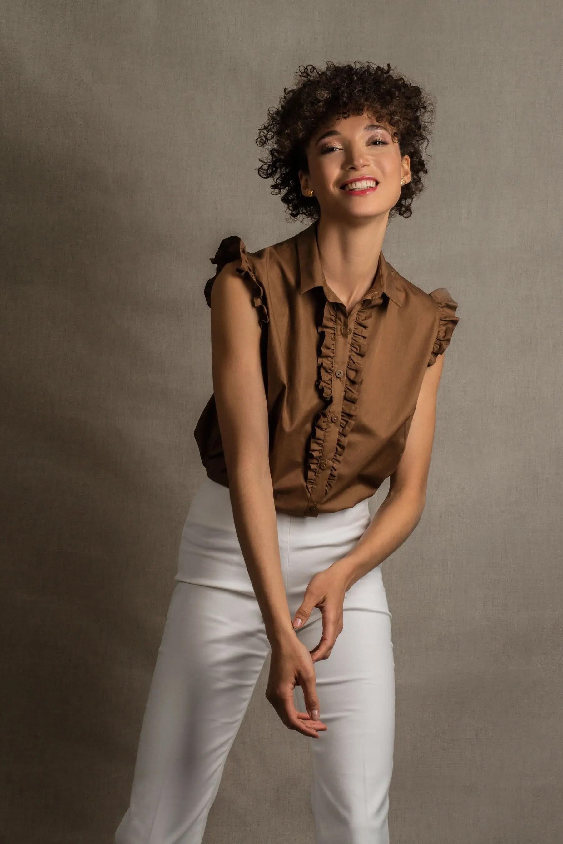 Chemisier Coton Havane – Nonchalance - My tailor is Joh