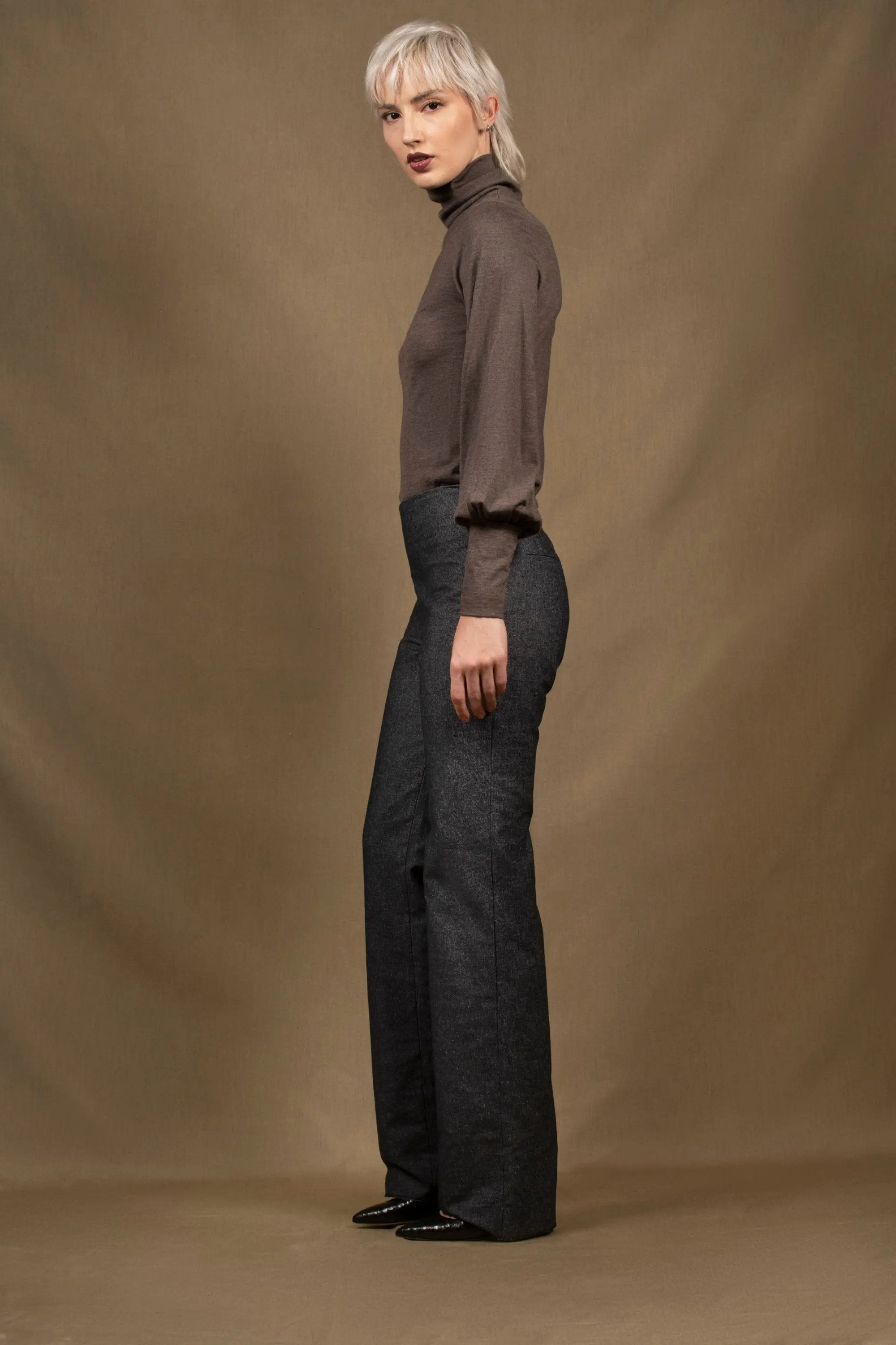 Pantalon Femme Droit Jean Bleu – Sœur My tailor is Joh