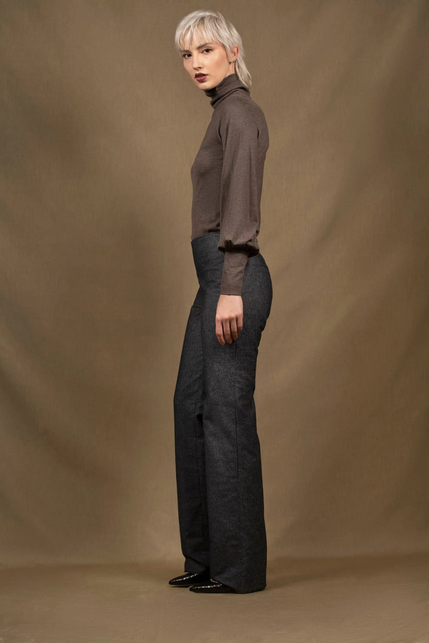 Pantalon Femme Droit Jean Bleu – Sœur My tailor is Joh