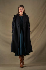 Manteau Femme Long Laine Noir - Palace