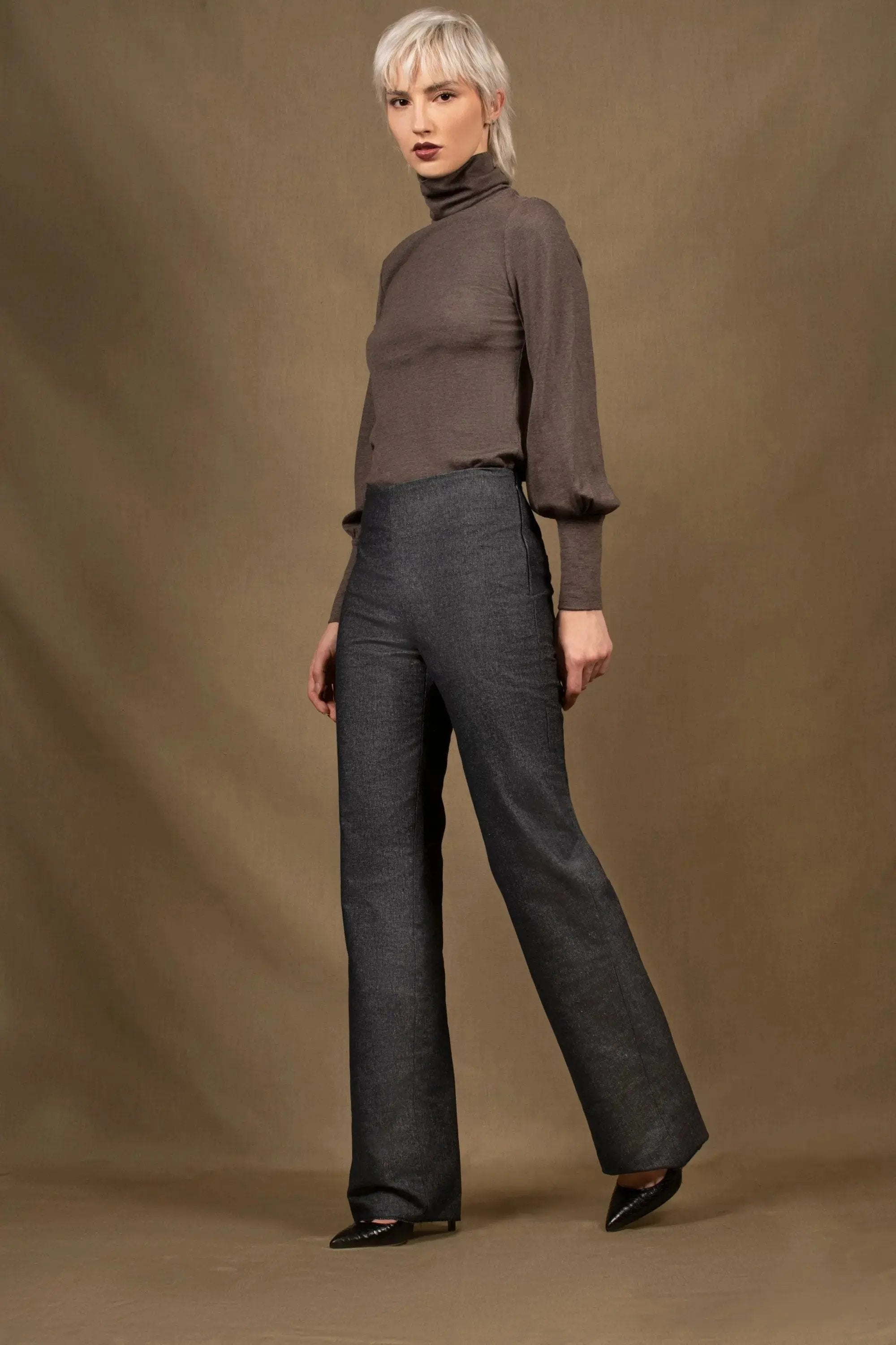 Pantalon Femme Droit Jean Bleu – Sœur My tailor is Joh