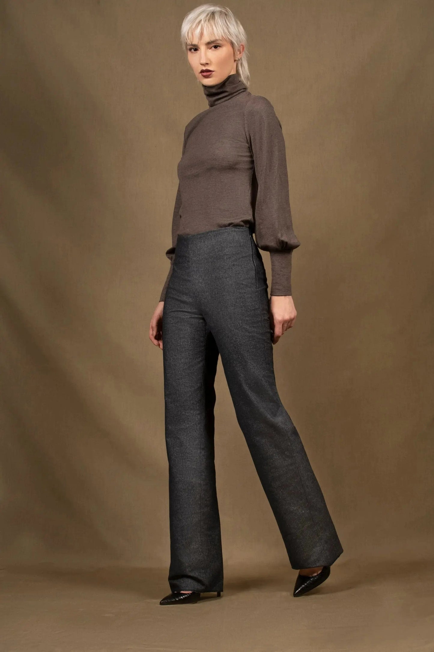 Pantalon Femme Droit Jean Bleu – Sœur My tailor is Joh