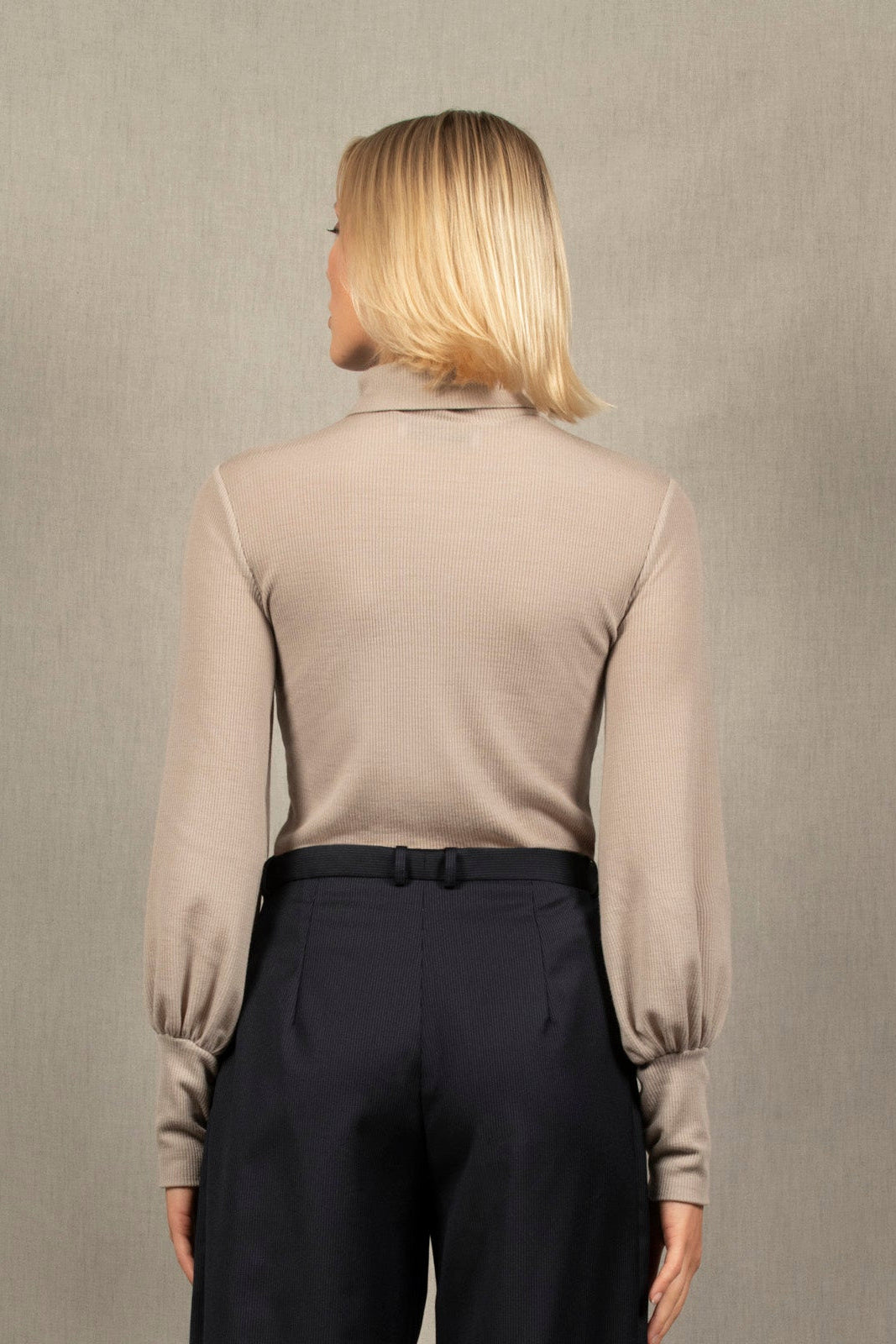 Sous Pull Gris Perle Femme Certitude - My Tailor Is Joh 