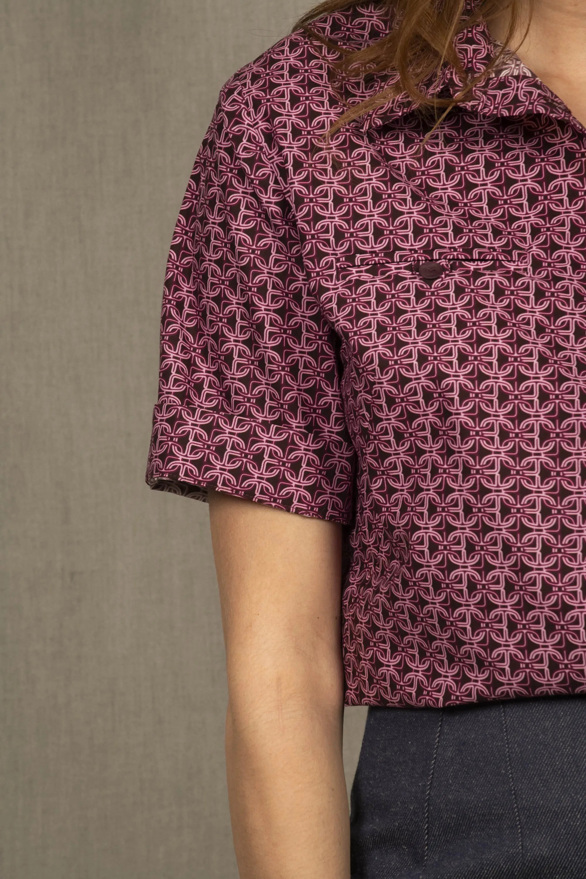 Chemisier Manches Courtes à Motifs – Parenthèse - My tailor is Joh