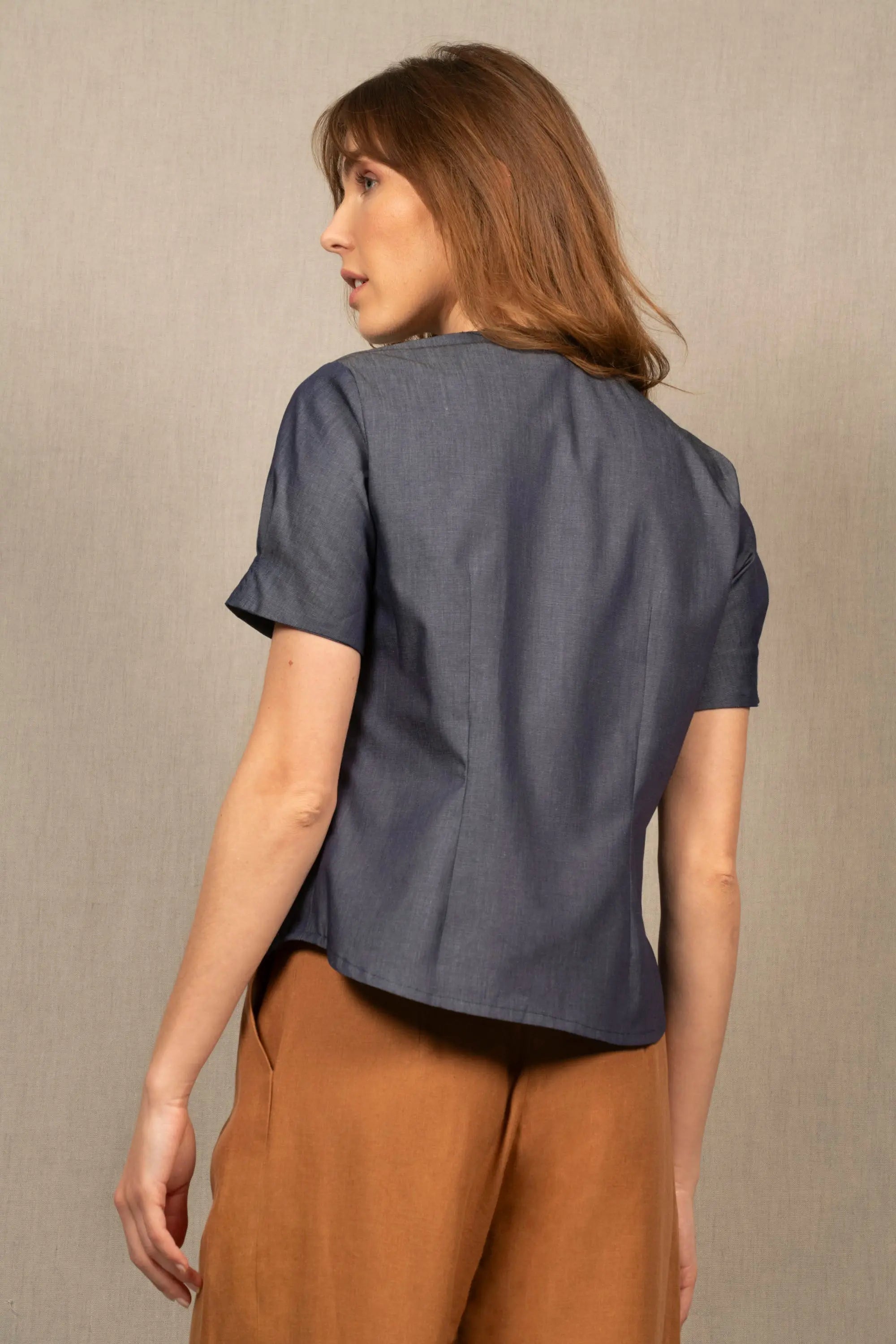 Chemisier Manches Courtes en Jean – Allure - My tailor is Joh