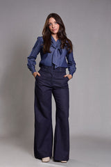 Pantalon Femme Large  jean bleu foncé - Certitude