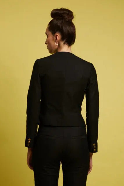 Veste Femme Spencer Coton Noir - Sœur - My tailor is Joh