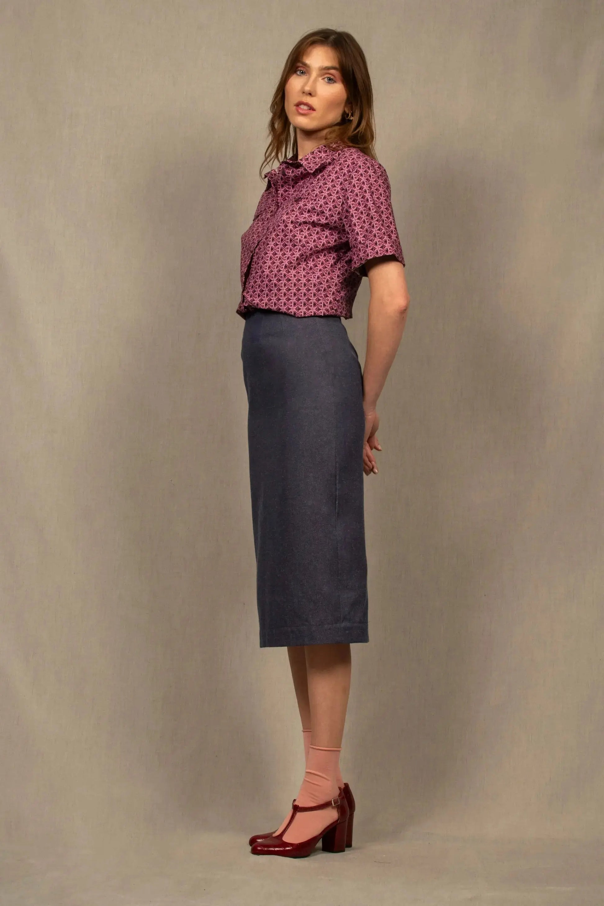 Jupe Crayon en Jean – Allure - My tailor is Joh