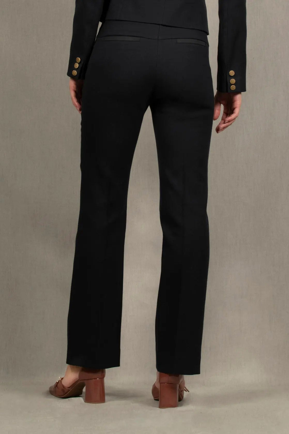 Pantalon Tailleur Femme Droit Bleu marine – Sœur - My tailor is Joh