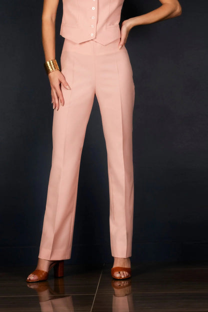 Pantalon Tailleur Femme Laine Rose Ballerine - Soeur - My tailor is Joh