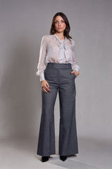Pantalon Femme Large jean bleu gris - Certitude