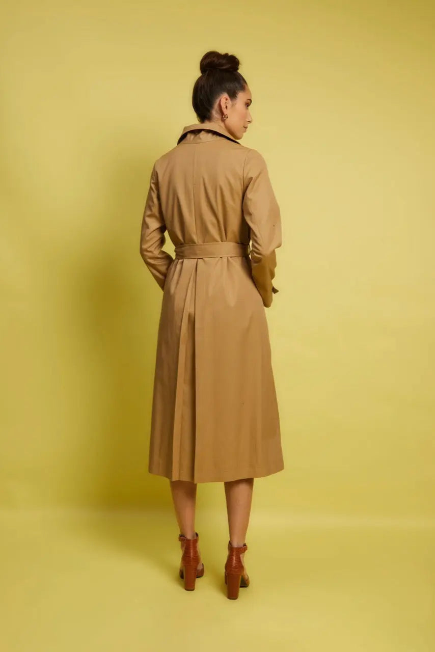 Trench Femme Long en Coton Imperméable – Tabac Palace - My tailor is Joh