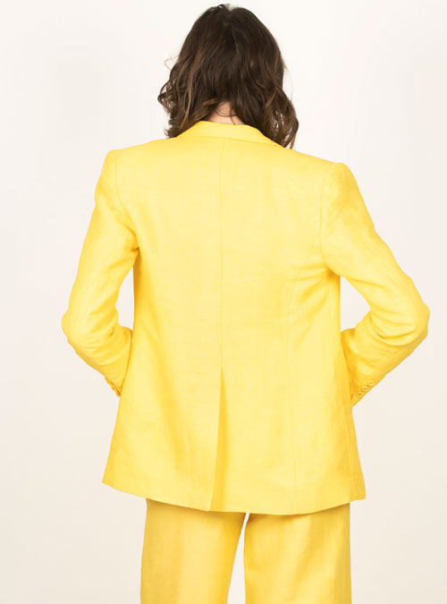 La veste femme tailleur lin Illusion - My Tailor Is Joh, la nouvelle marque de prêt à porter féminin, tailleurs, vestes, pantalons, robes, jupes, hauts, chaussures pour habiller les femmes.