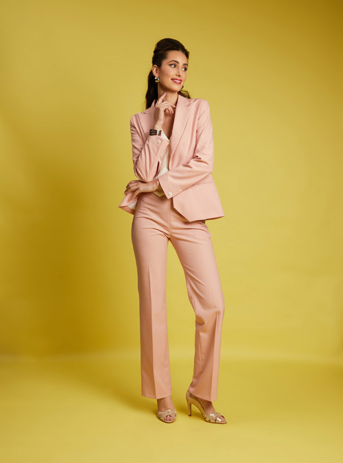 La combinaison pantalon femme coton rose ballerine Conception - My Tailor Is Joh, la nouvelle marque de prêt à porter féminin, tailleurs, vestes, pantalons, robes, jupes, hauts, chaussures pour habiller les femmes.